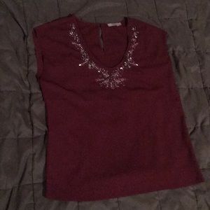 Dalia Burgundy Blouse
